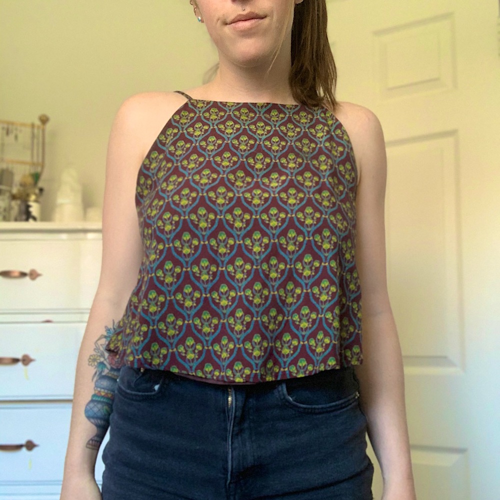 Urban Outfitters Patterned Tank Blouse Small